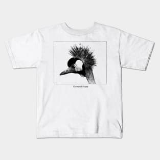 Crowned Crane Kids T-Shirt